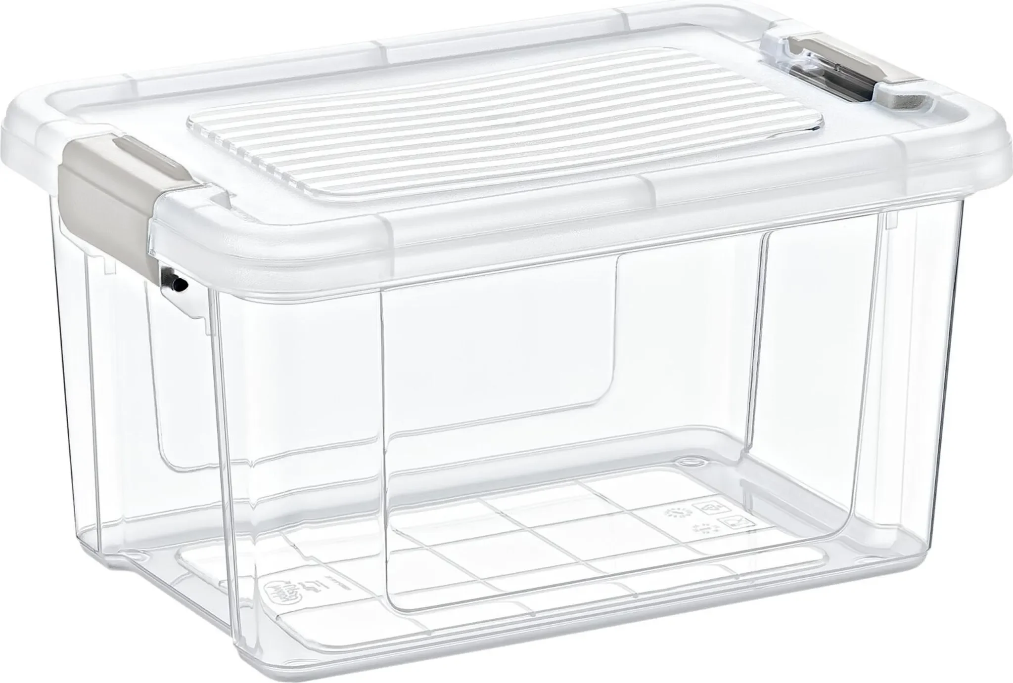 Storage Solutions – Aufbewahrungsbox mit Deckel, 1,25 l, Transparent