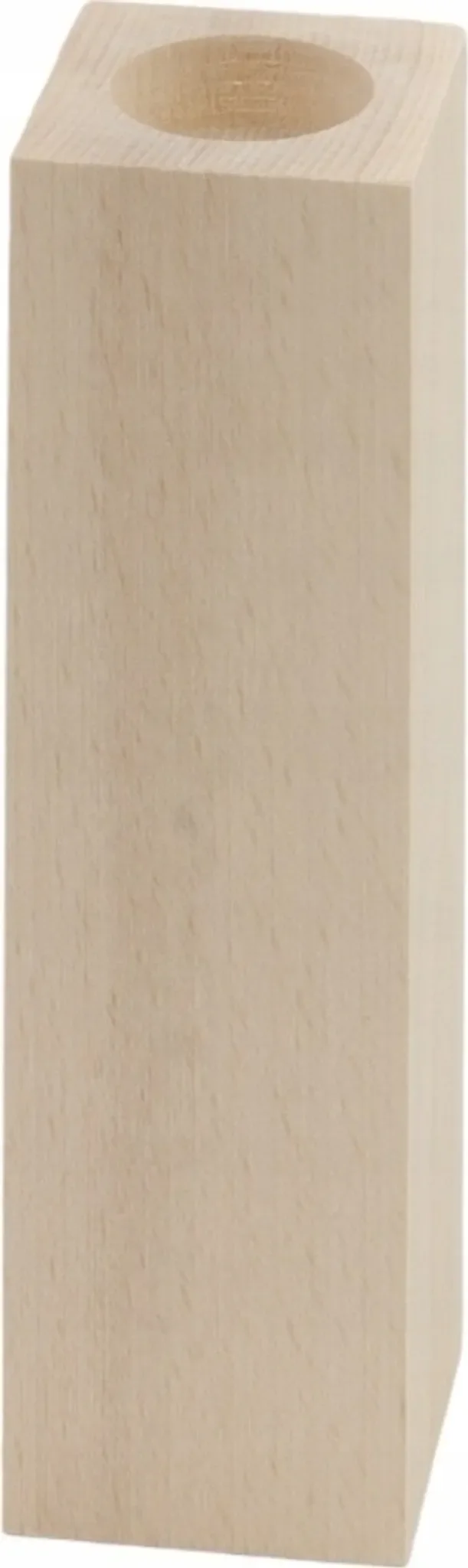 PEEWIT Kerzenhalter aus Buchenholz – 20 × 6 cm, rechteckig