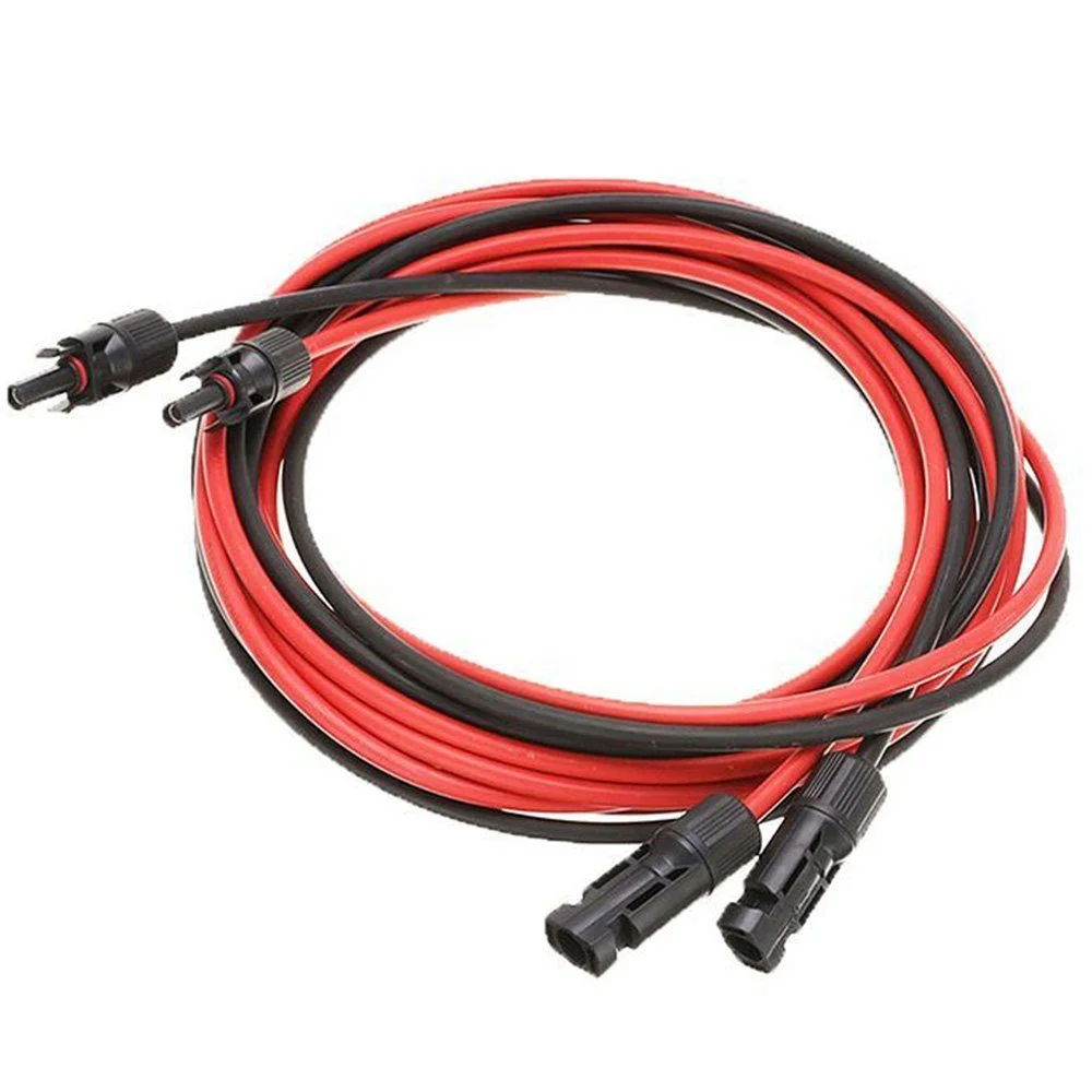 RHEIN BELEUCHTUNG Solar-Verlängerungskabel – 12 AWG / 4 mm², MC4, 200 cm