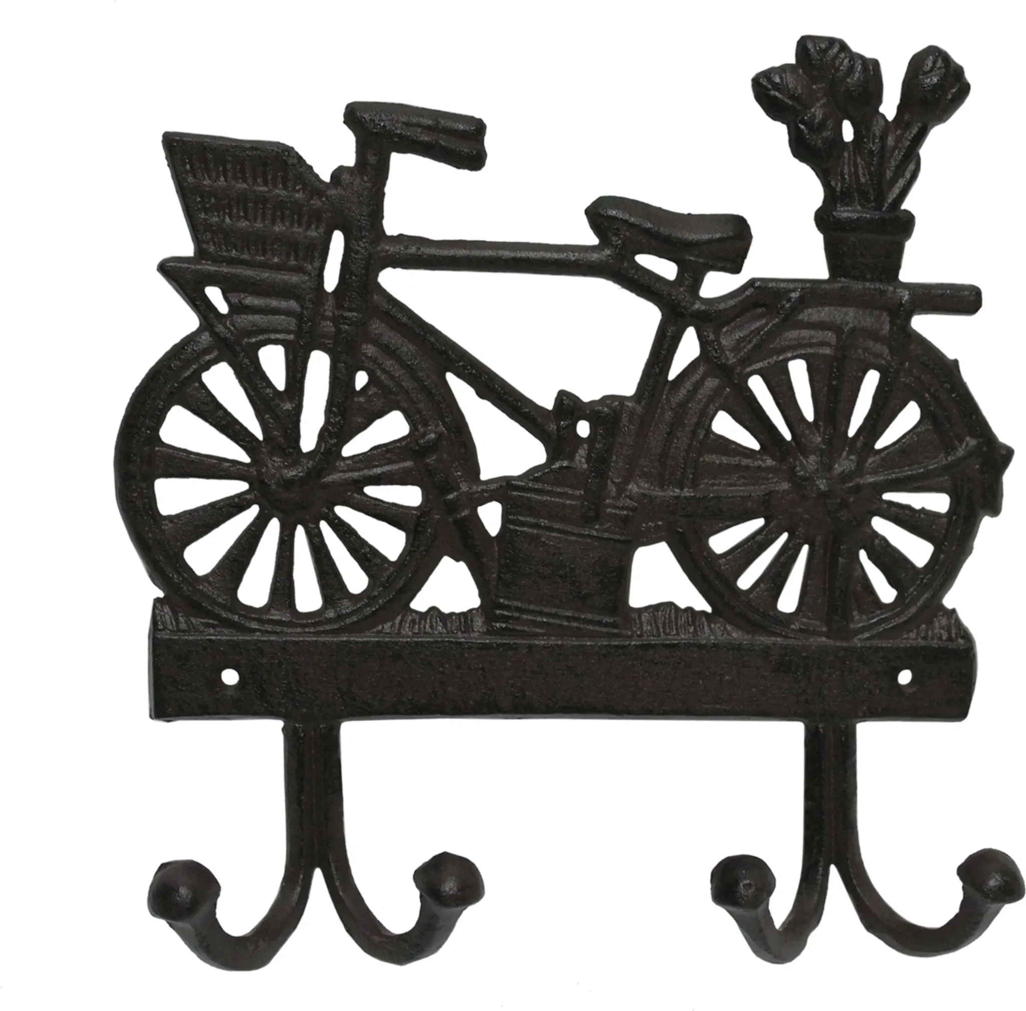 HTI-Line – Wandgarderobe „Fahrrad“, Gusseisen, Vintage-Look