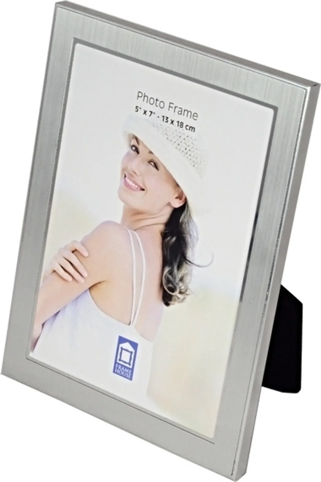 TRADAG Metall-Fotorahmen – 10 × 15 cm, Silber