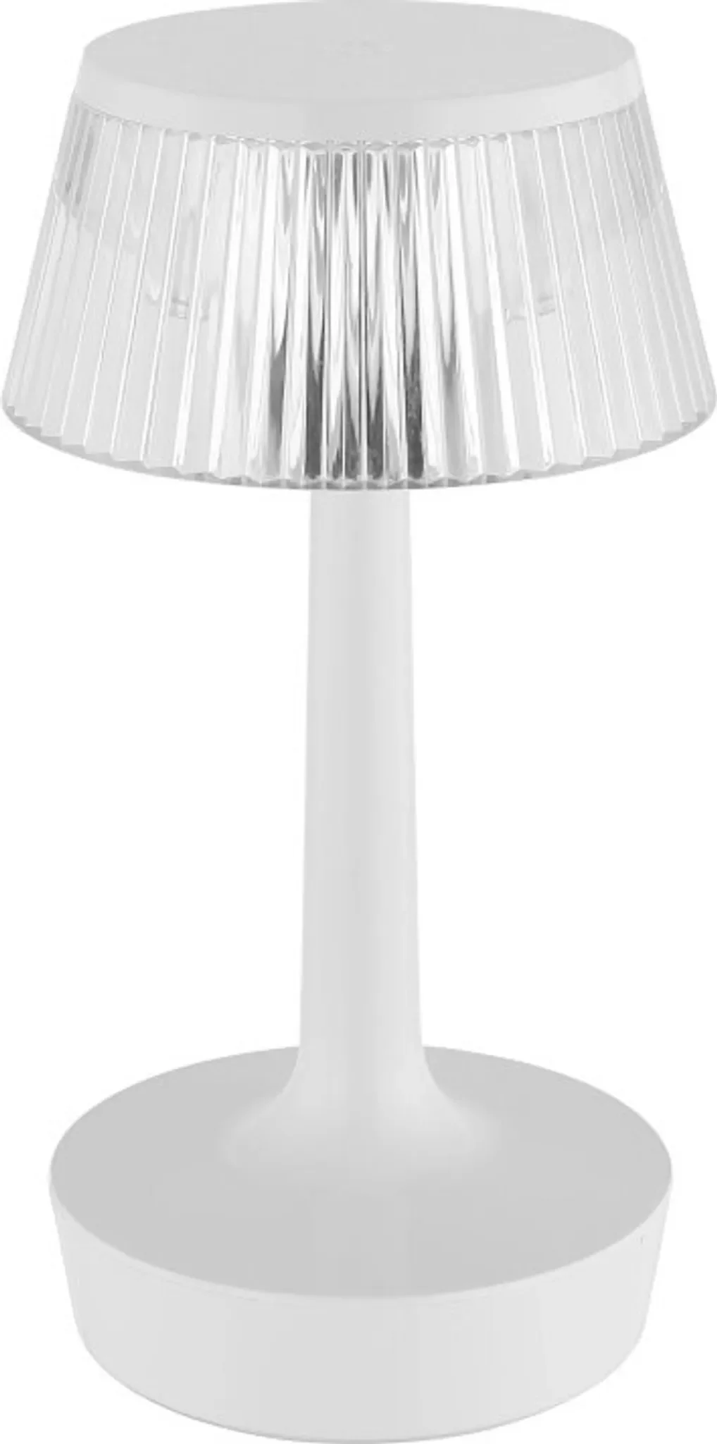 HEITECH LED-Tischleuchte mit Rundschirm – Batteriebetrieben