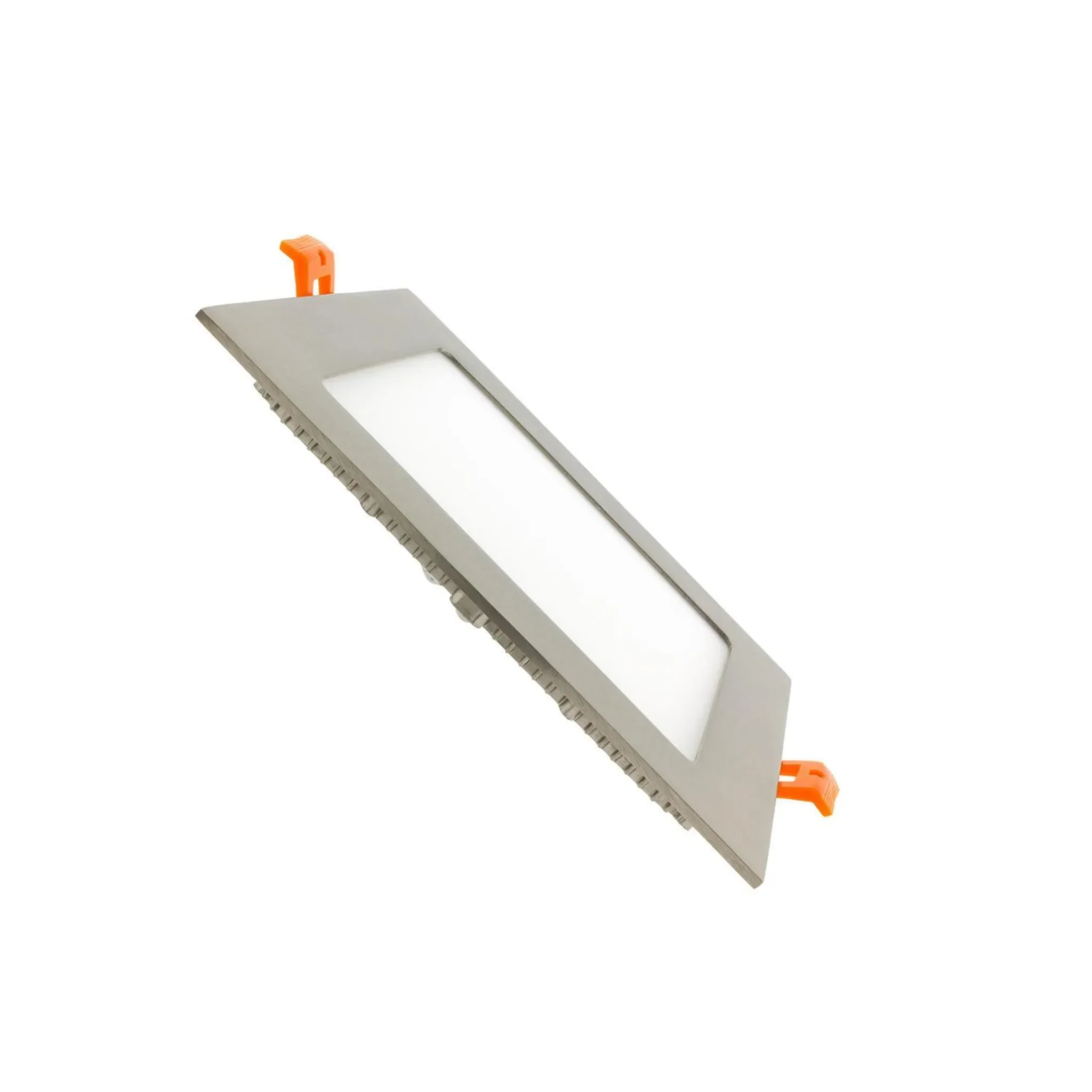 LEDKIA LED-Einbaustrahler 12 W – SuperSlim, eckig, Silber