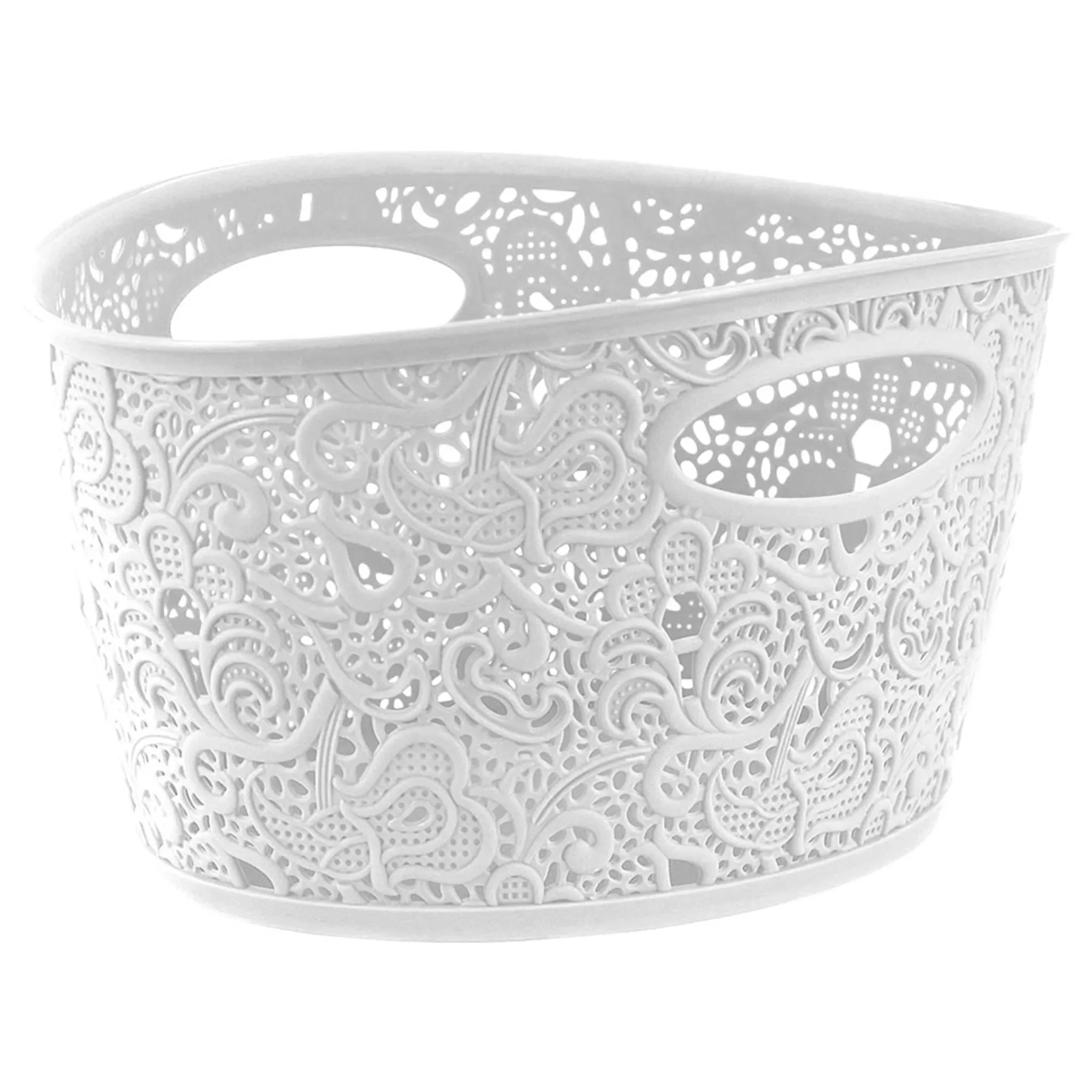 Curver – Aufbewahrungskorb „Victoria“, mittel, Creme