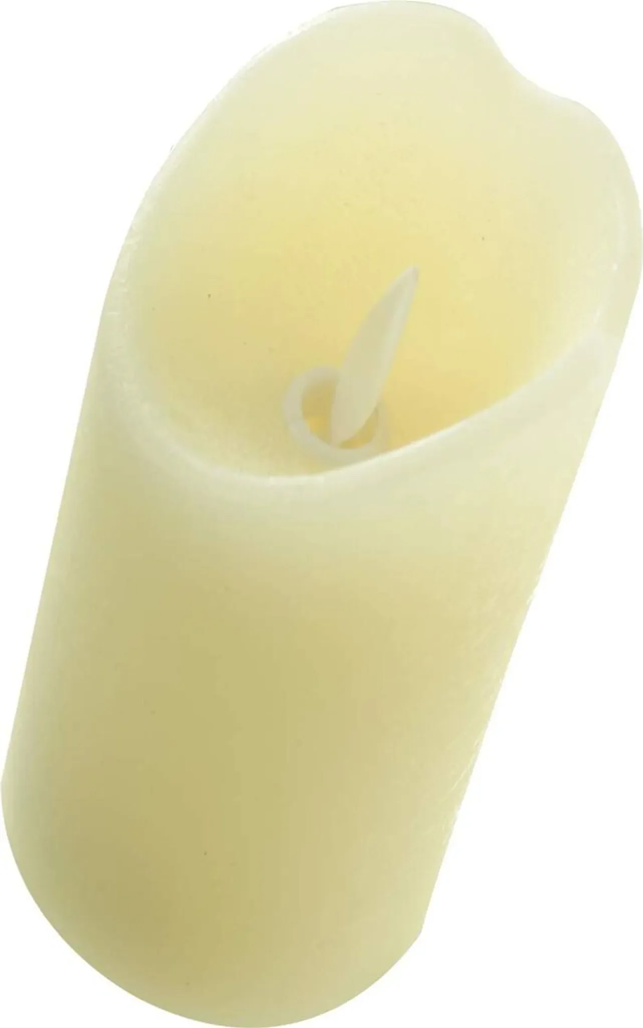 Expo Börse LED-Echtwachskerze „Rustik“ – Creme