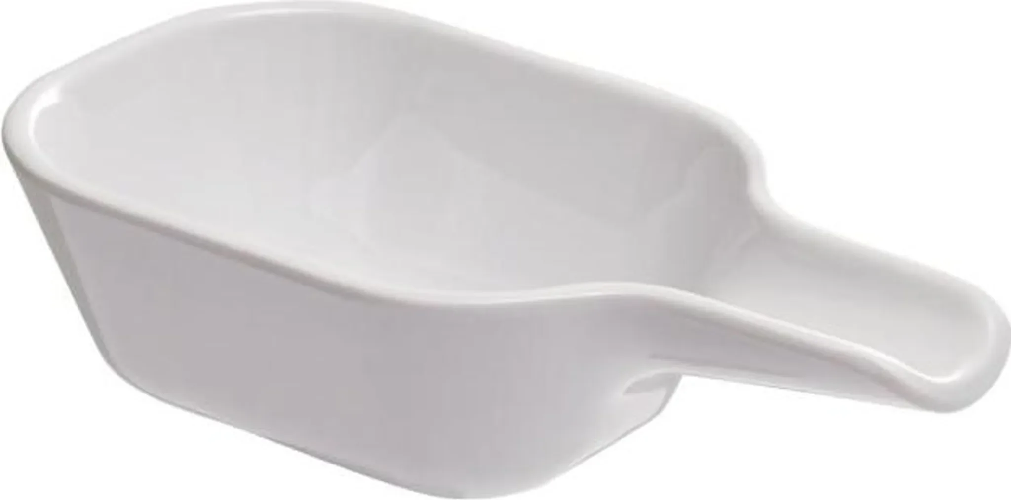 APS Schale „TASTE“ mit Löffelablage – Melamin, weiß, 13,5 × 7,5 × 4 cm