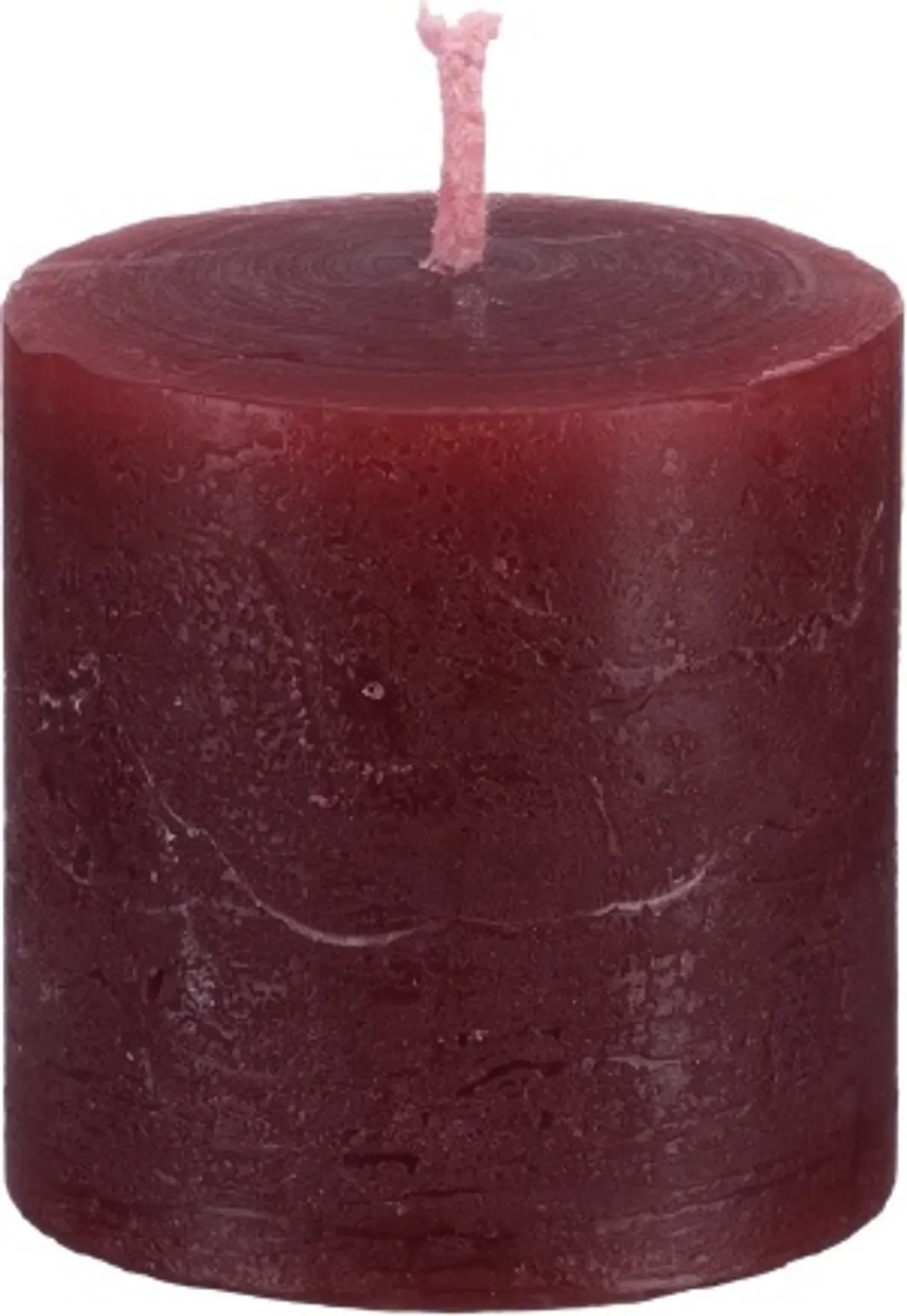 Kopschitz Kerzen Rustic Stumpenkerze – Bordeaux, 50 × 50 mm