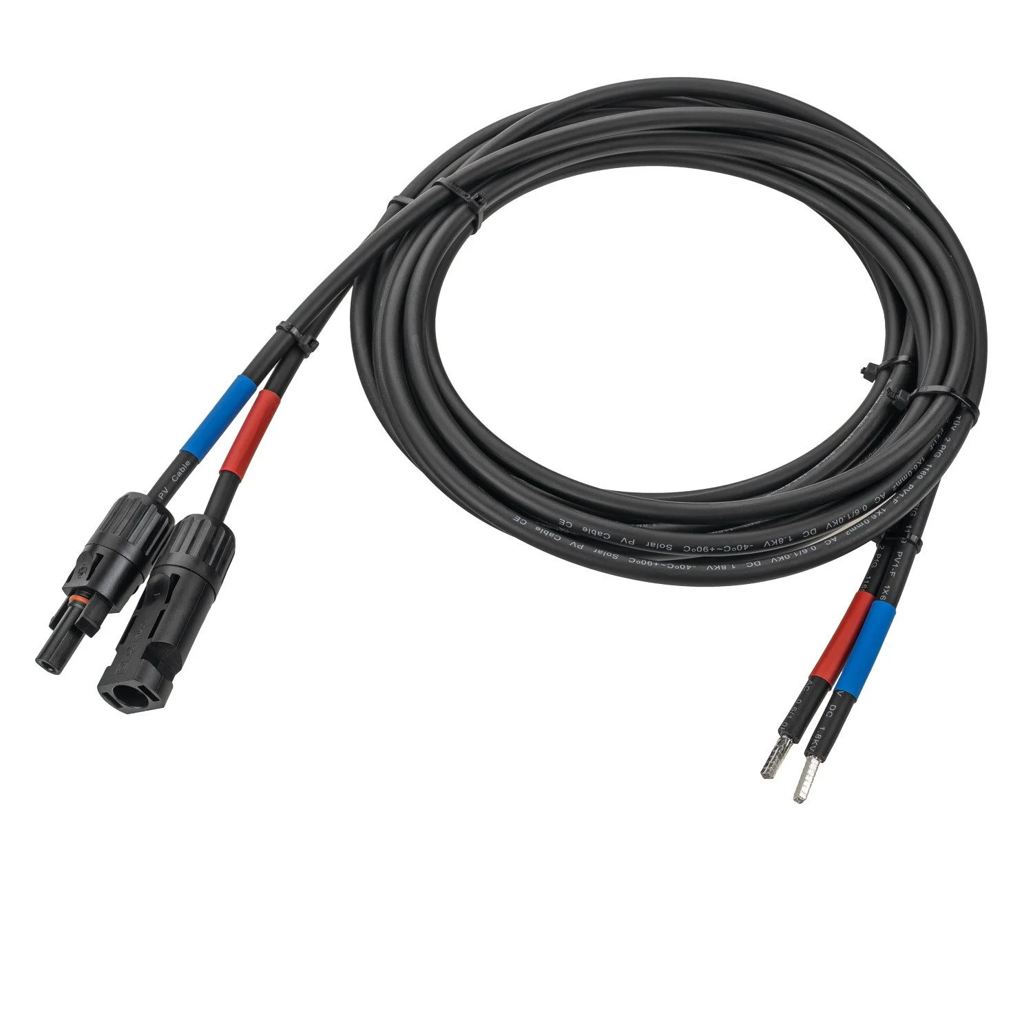 AVOLTIK Batteriekabel 6 mm² – PV-Verbindungskabel 150 cm, TÜV geprüft